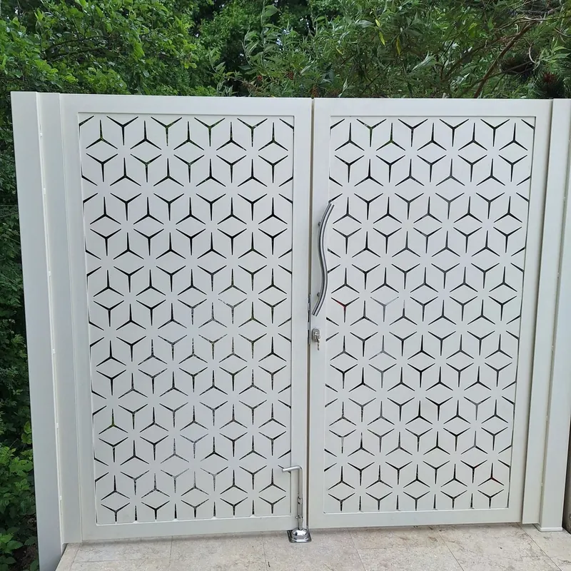 Pintu panel geometris